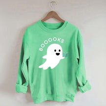 Ghost Books Reader Booooks Cute Sweatshirt