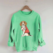 Featuring Tattooed Dog I Love Mom Sweatshirt