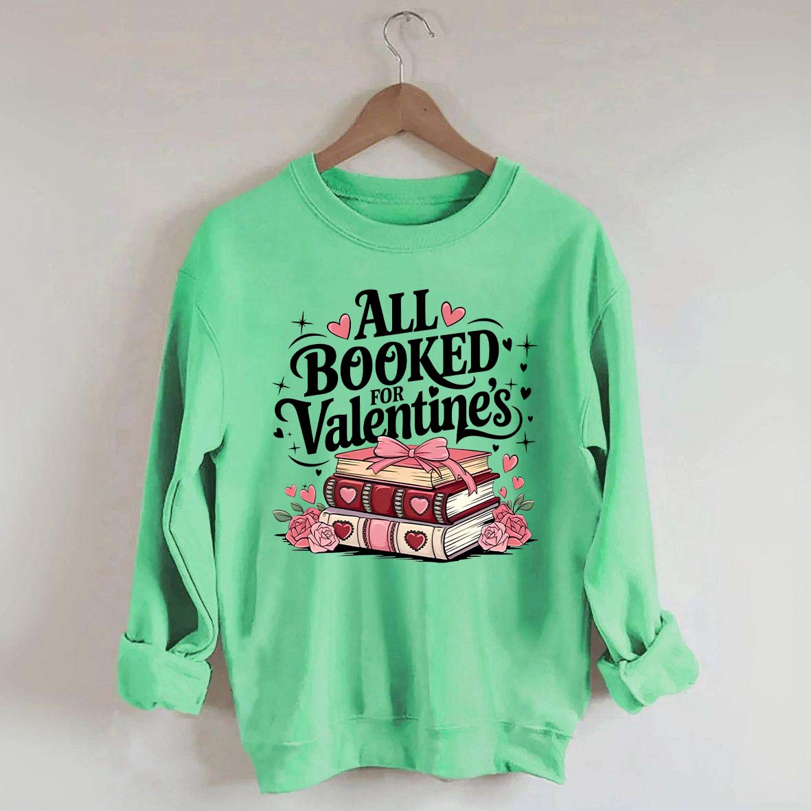 Book Lover Valentine Sweatshirt