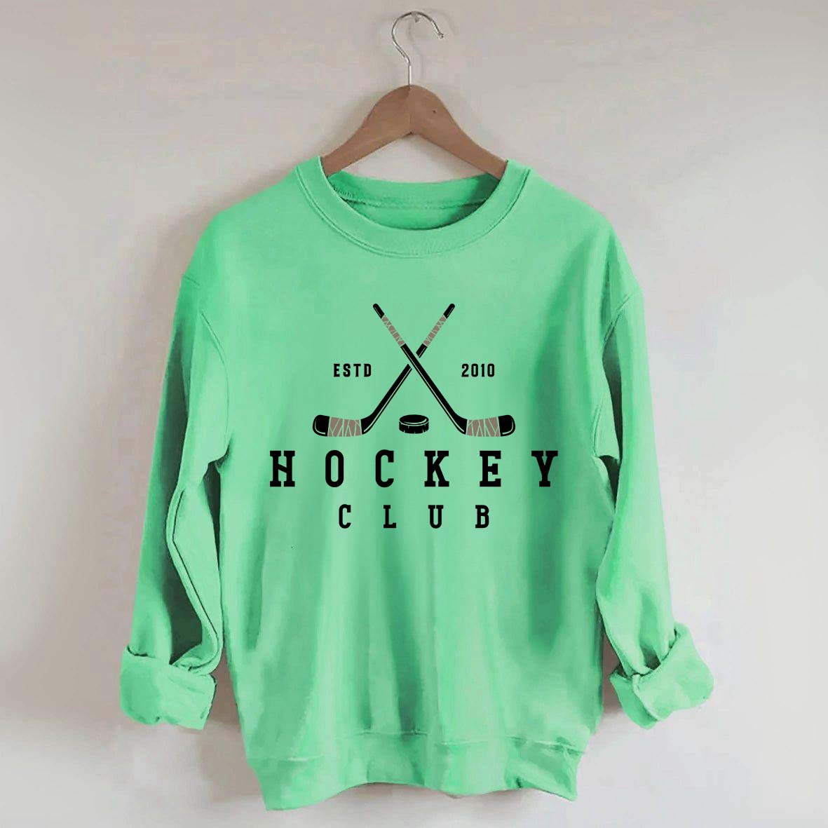 Personalized Year Vintage Ice Hockey Club Sweatshirt