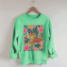 Tiger Floral Jungle Animal Sweatshirt