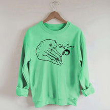 Funny Frog Self Care Sweatshirt