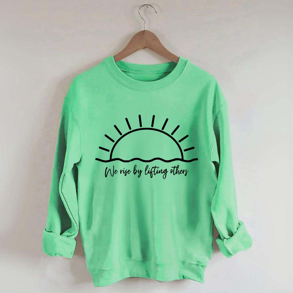 We Rise By Lifting Others Muscle Sweatshirt