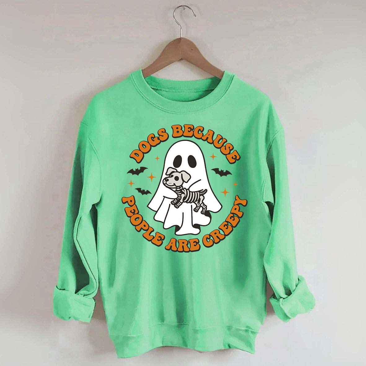Dogs Because People Are Creepy Cute Sweatshirt