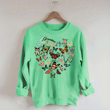 Leopard Heart Butterfly Sweatshirt