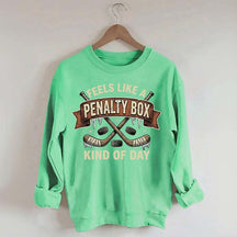 Funny Hockey Mom Festive Sports Sweatshirt