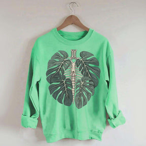 Retro Skeleton Plant Body Sweatshirt
