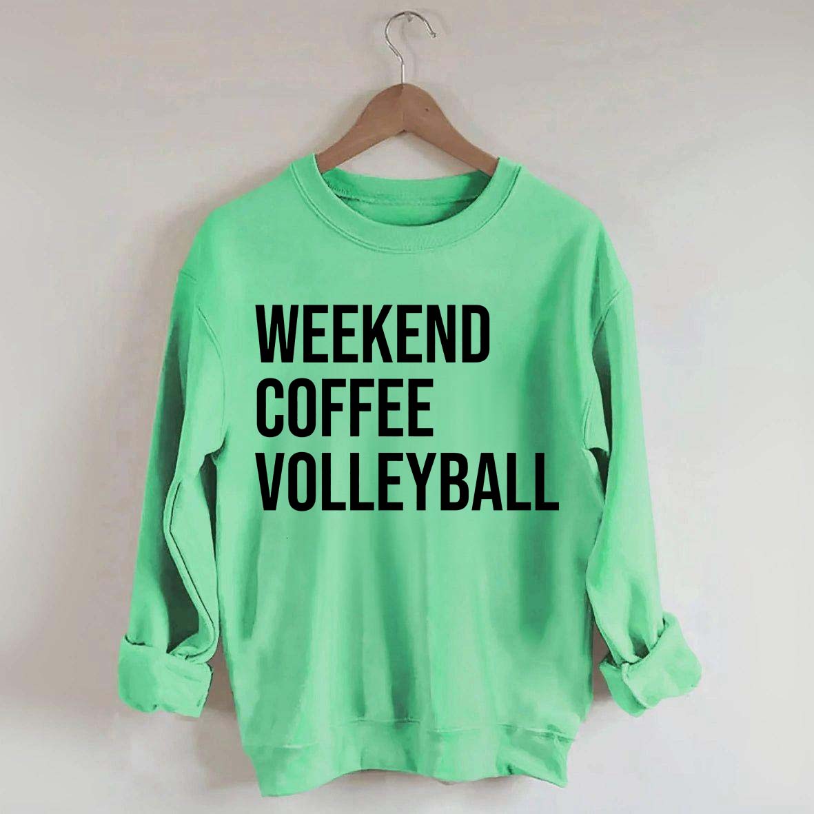 Weekend Coffee Volleyball Coach Sweatshirt
