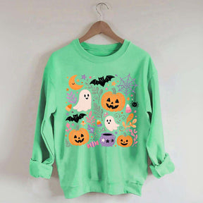 Floral Halloween Fall Spooky Season Sweatshirt