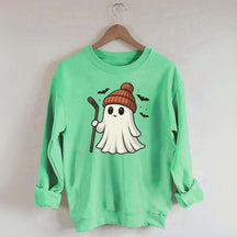 Fun Hockey Halloween Cute Ghost Sweatshirt