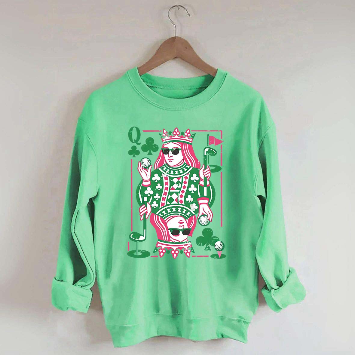 Queen of Clubs Golf Sweatshirt