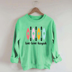 Women Kayaking Canoeing Sweatshirt