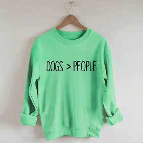 Dogs Over People Minimalist Sweatshirt