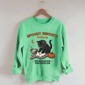 Kitty Biscuits Vintage Baking Pumpkin Sweatshirt