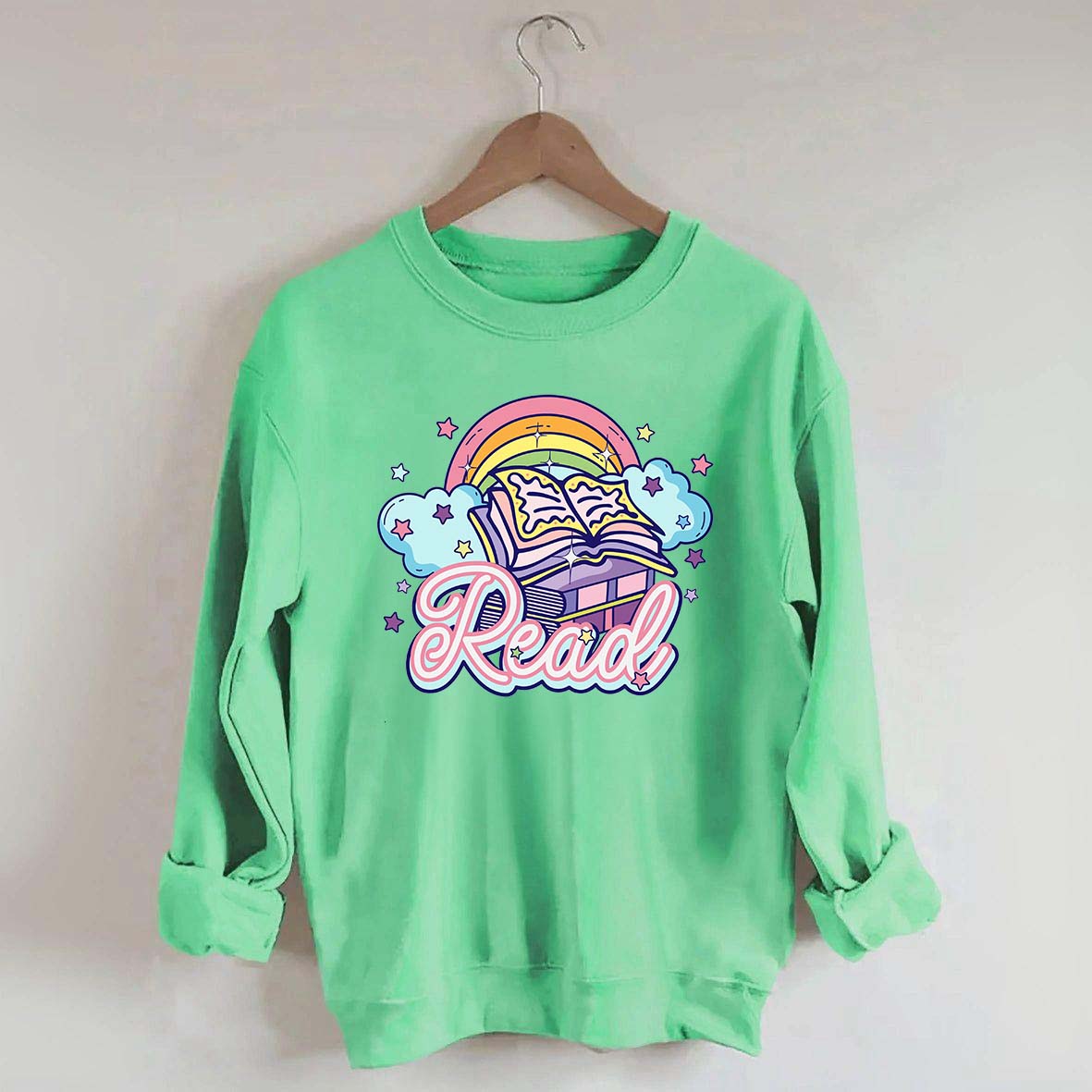 Rainbow School Book Lover Sweatshirt