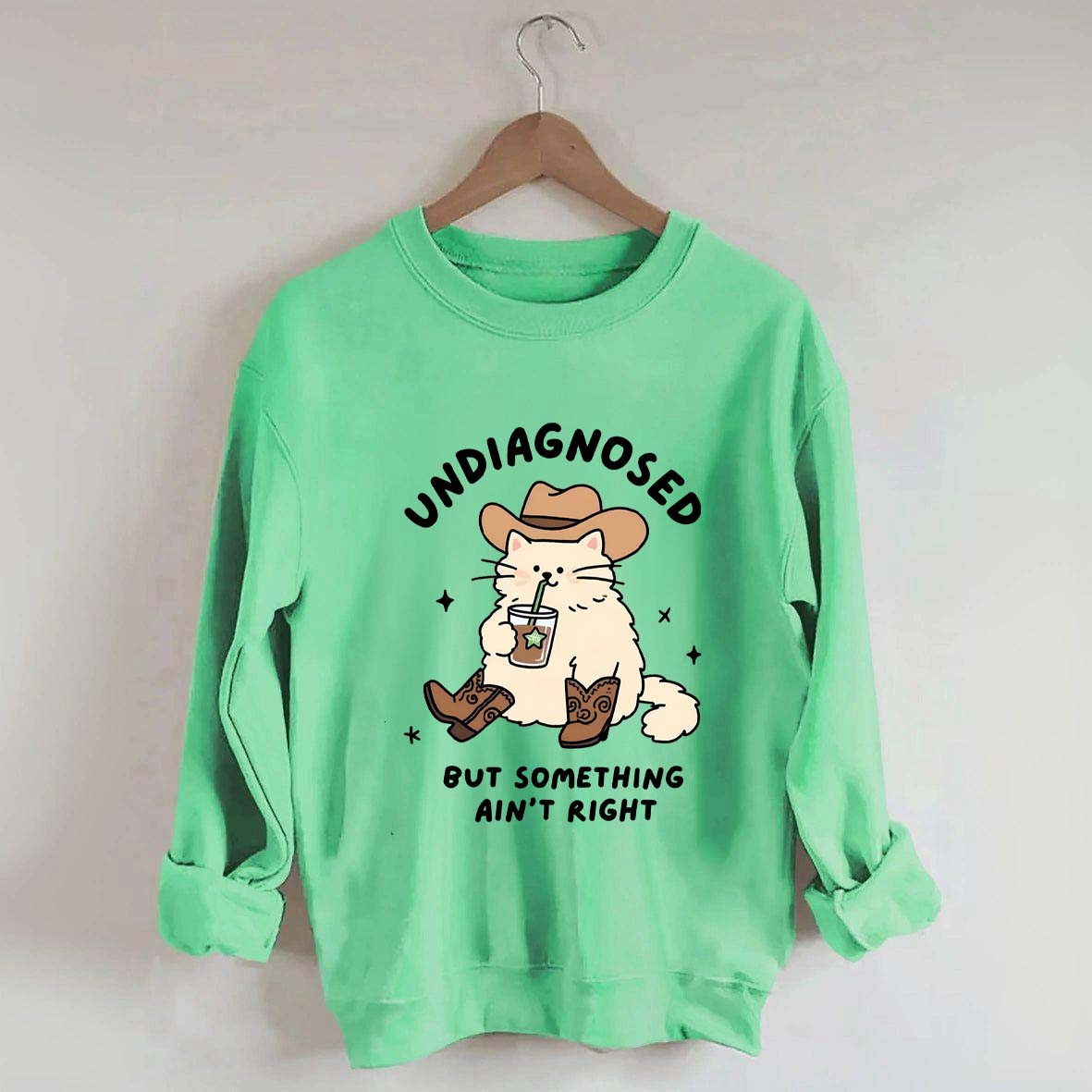 Undiagnosed But Something Ain't Right Cat Sweatshirt