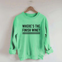 Where's the Finish Wine Muscle Sweatshirt
