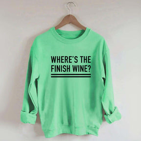 Where's the Finish Wine Muscle Sweatshirt