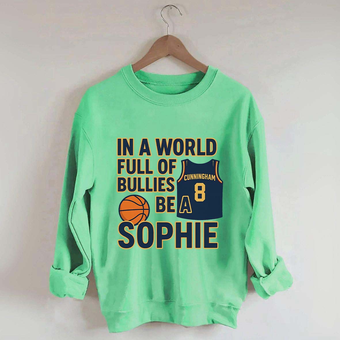 In a World Full of Bullies Basketball Sweatshirt