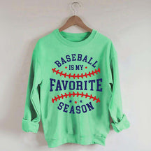 Retro Baseball Is My Favorite Season Sweatshirt