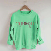 Boho Celestial Witchy Moon Phases Sweatshirt