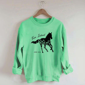 Free Indeed Horse Sweatshirt