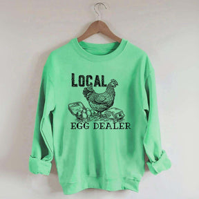 Happy Easter Retro Chicken Farmer Gifts Sweatshirt