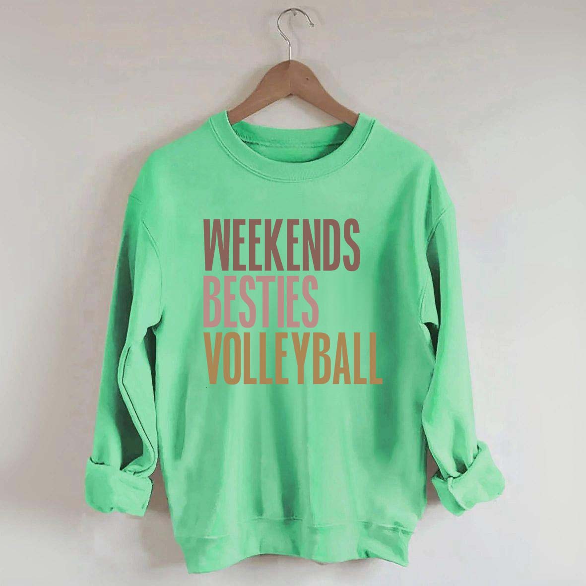 Weekends Besties Volleyball Sweatshirt