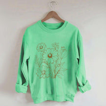 Retro Outline Wildflower Sweatshirt