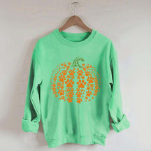 Paw Pumpkin Halloween Dog Sweatshirt