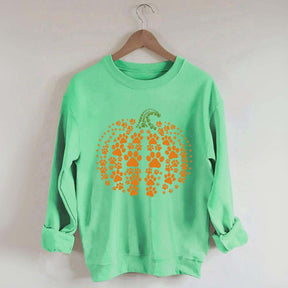 Paw Pumpkin Halloween Dog Sweatshirt