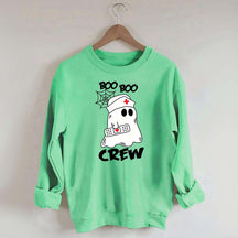 Cute Halloween Boo Crew Nurse Sweatshirt
