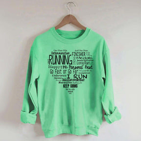 Run Happy Heart Sweatshirt