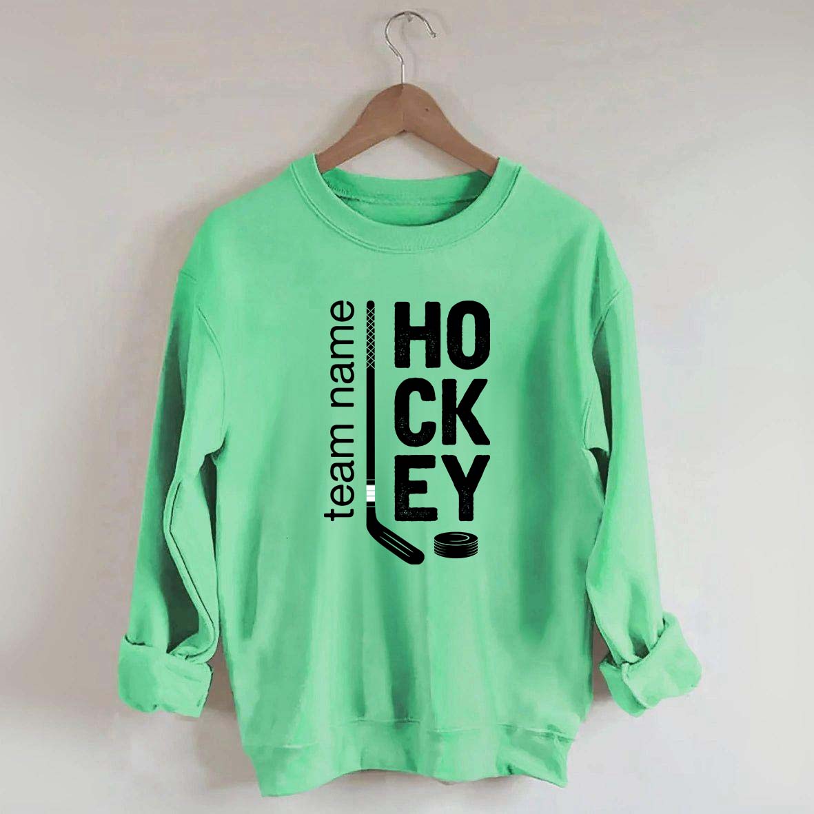 Personalized Hockey Mom Team Name Sweatshirt