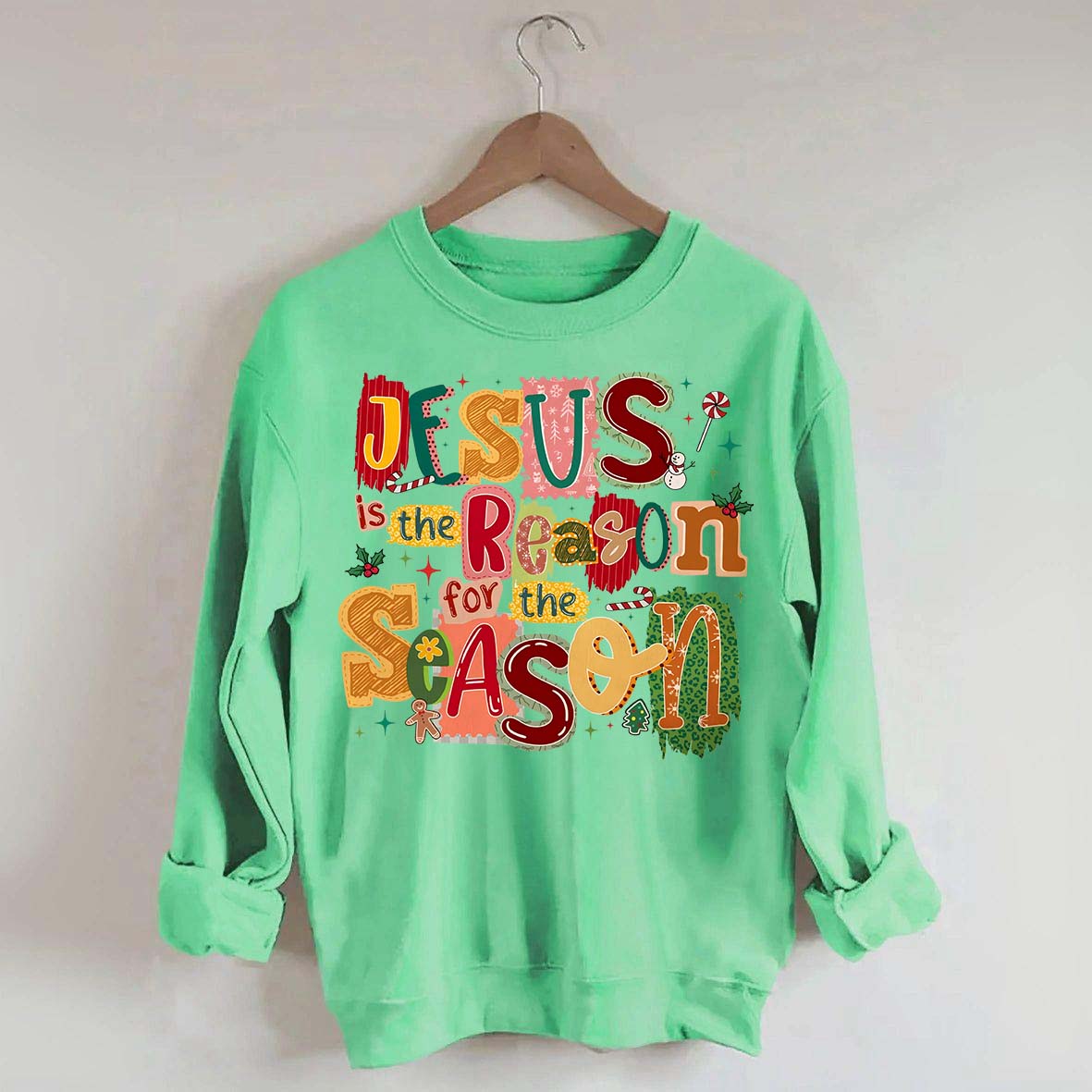 Christian Jesus Is The Reason Christmas Sweatshirt