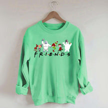 Cute Cartoon Christmas Friends Sweatshirt