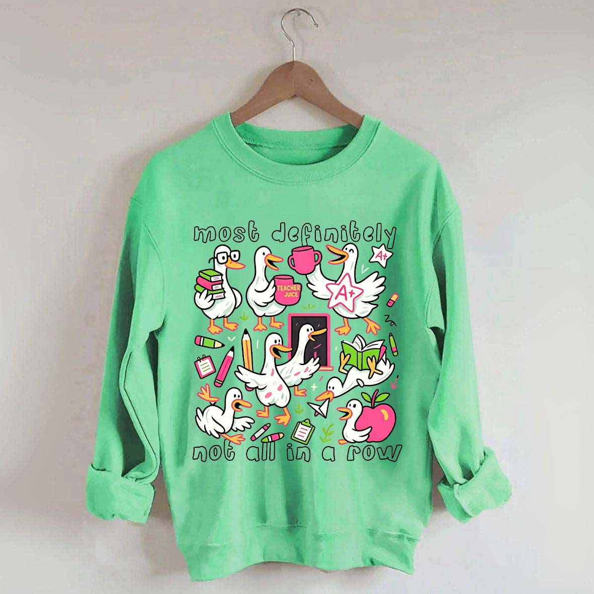 Goose Back to School Ducks In a Row Sweatshirt
