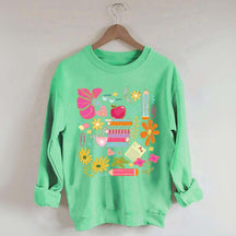 Back to School Bookish Botanical Sweatshirt