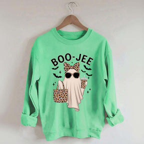 Boo-Jee Ghost Leopard Sweatshirt
