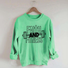Faith and Fitness Weightlifting Sweatshirt