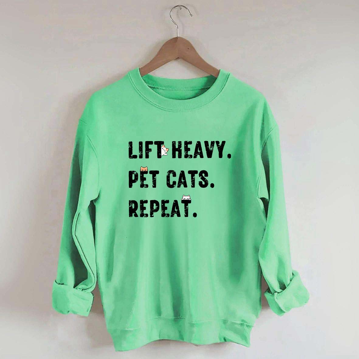 Funny Weight Lifting Cats Sweatshirt