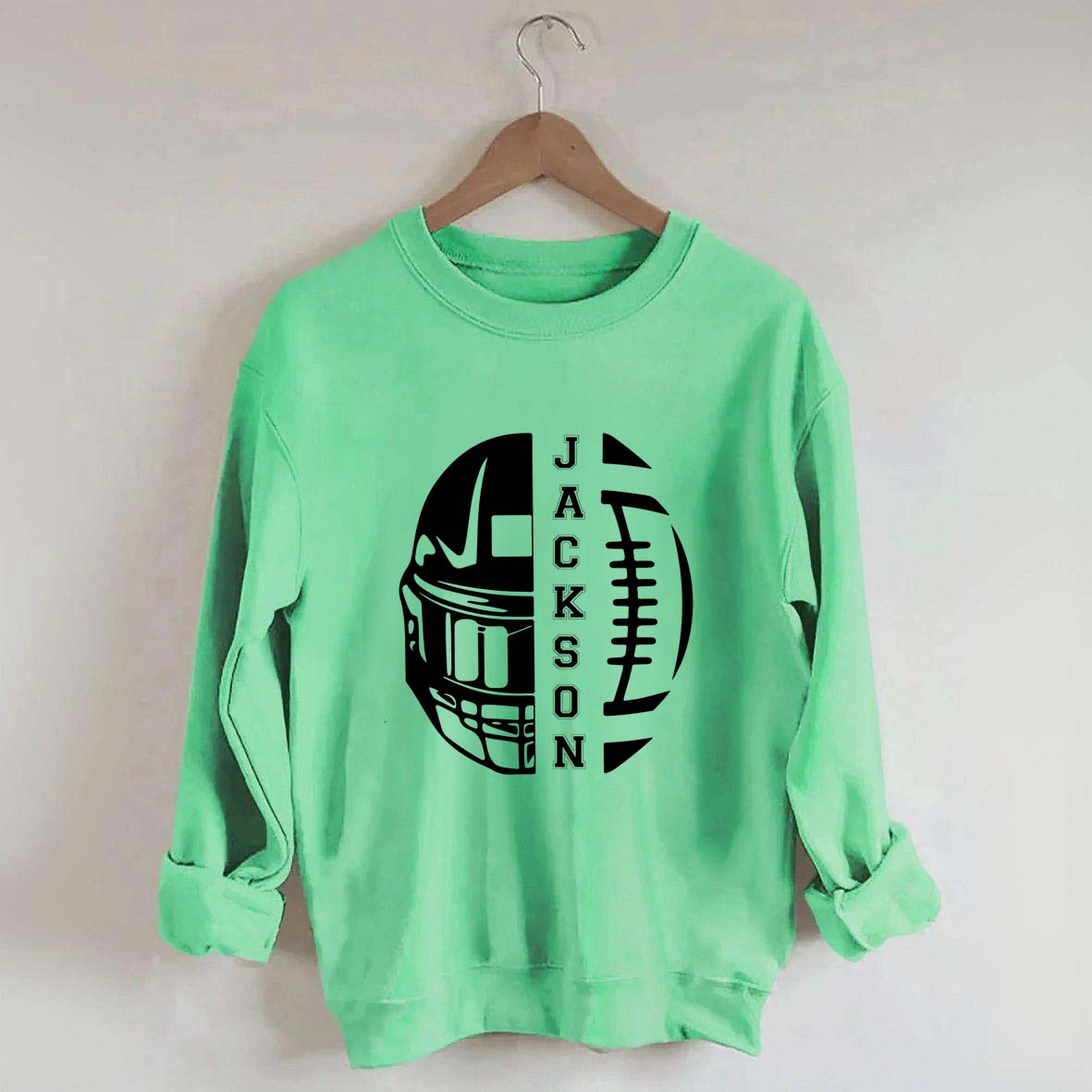 Personalized Football Season Mom Sweatshirt
