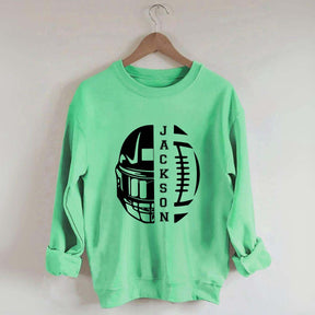 Personalized Football Season Mom Sweatshirt