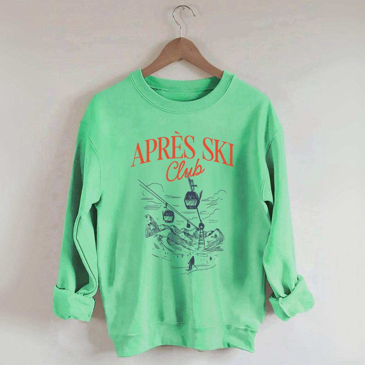 Retro Ski Lodge Sweatshirt