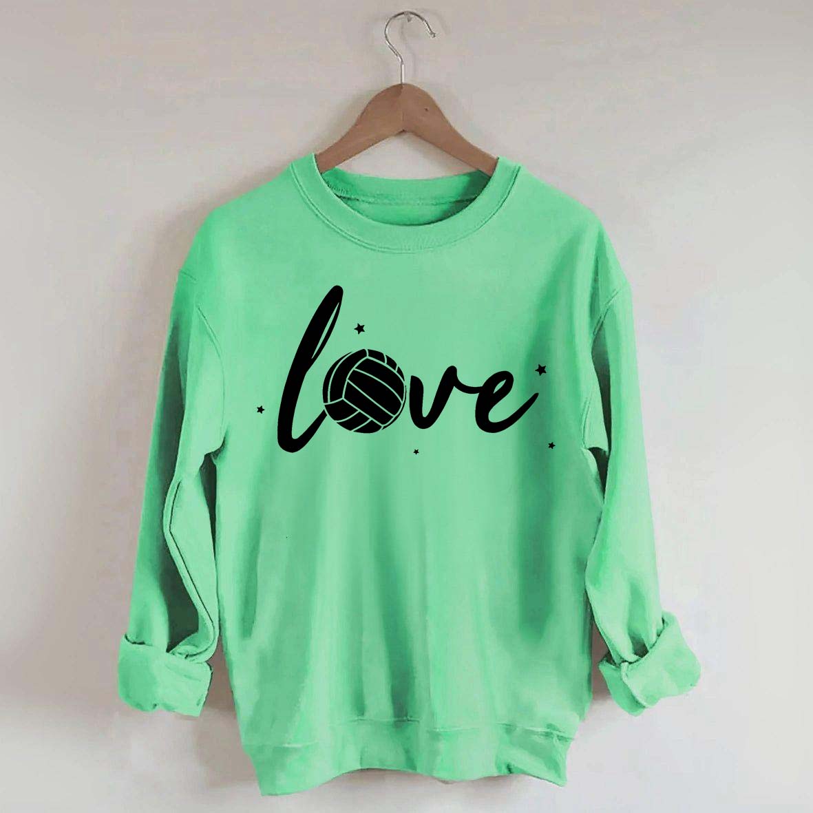 Simple Black Volleyball Journal Lover Sweatshirt