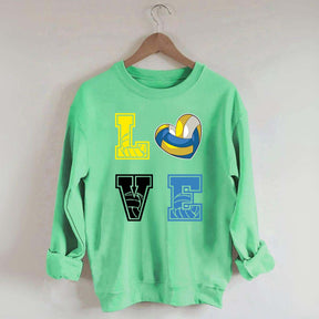Heart I Love Volleyball Sweatshirt