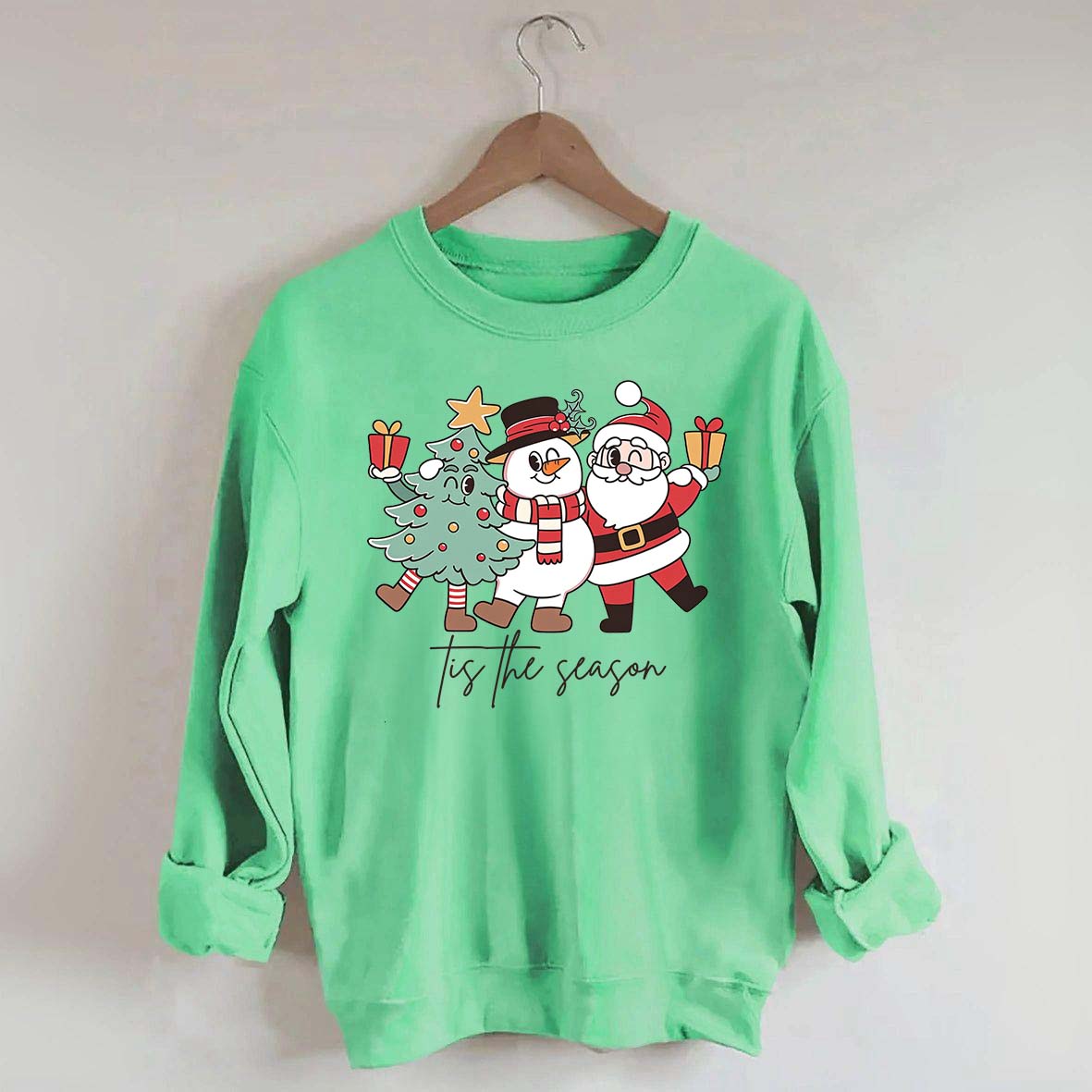 Tis The Season Santa Tree Sweatshirt