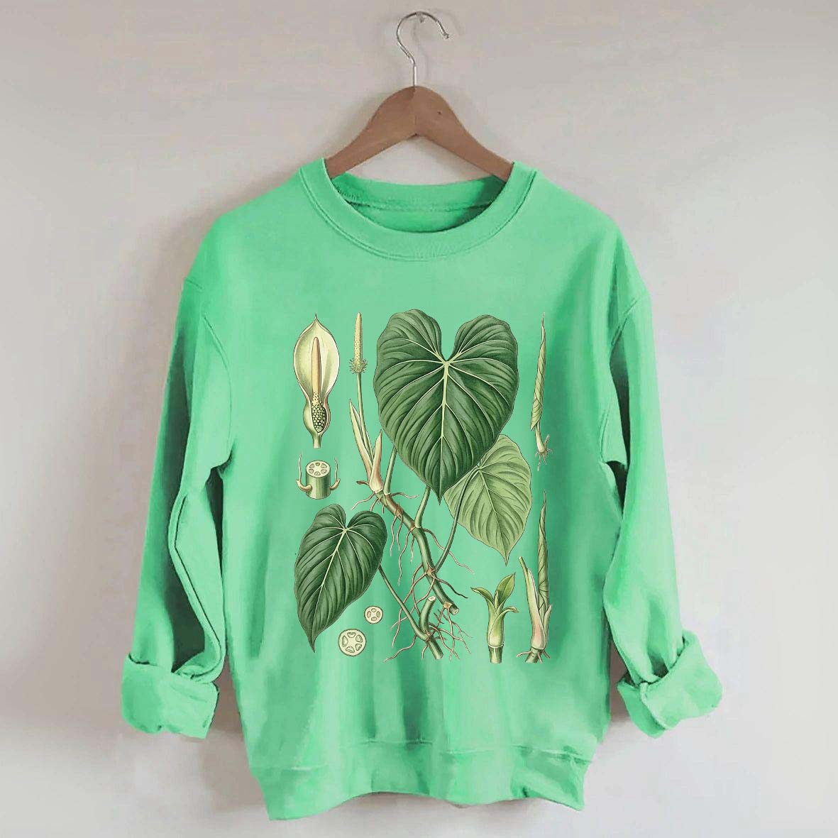 Philodendron Vintage Plant Anatomy Sweatshirt