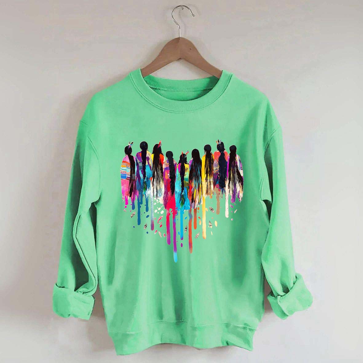 MMIW Feather Indigenous Pride Sweatshirt