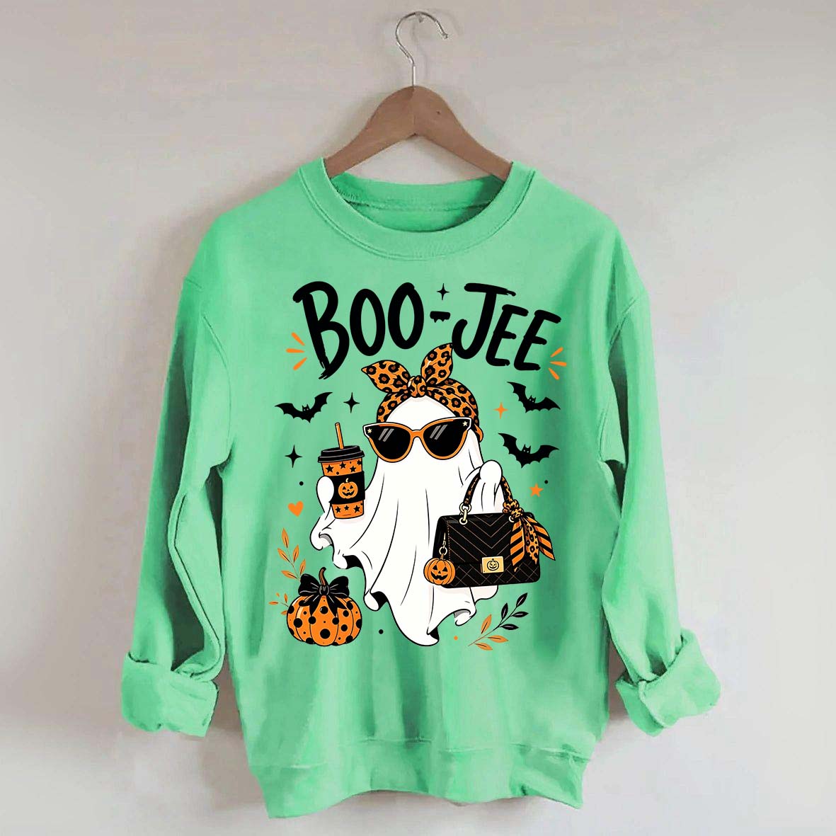 Coquette Ghost Leopard Cute Sweatshirt